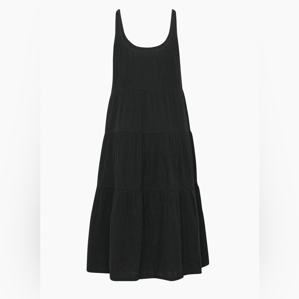 Aritzia Black Firefly Midi Dress